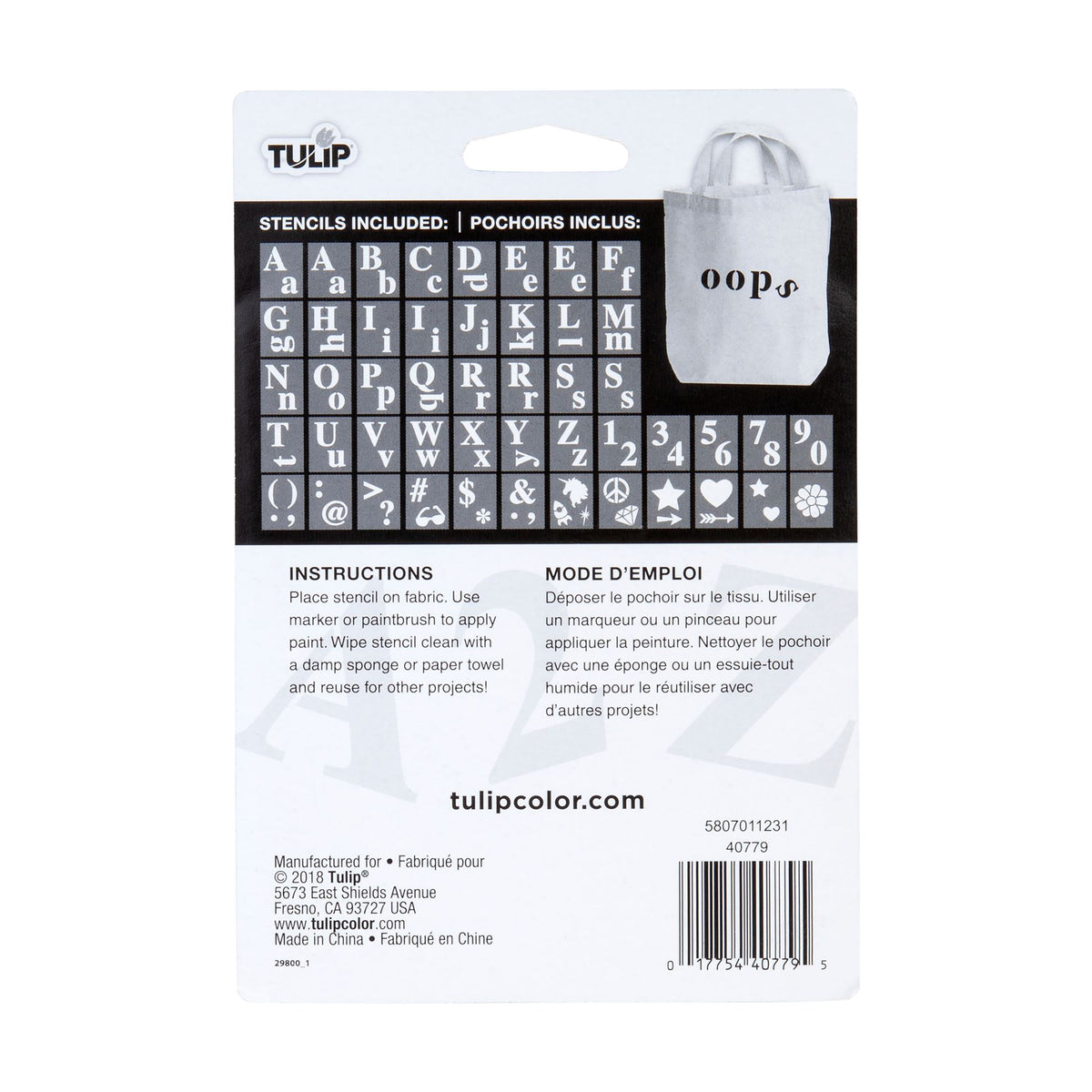 Picture of 44714 ALPHABET STENCIL 48PC