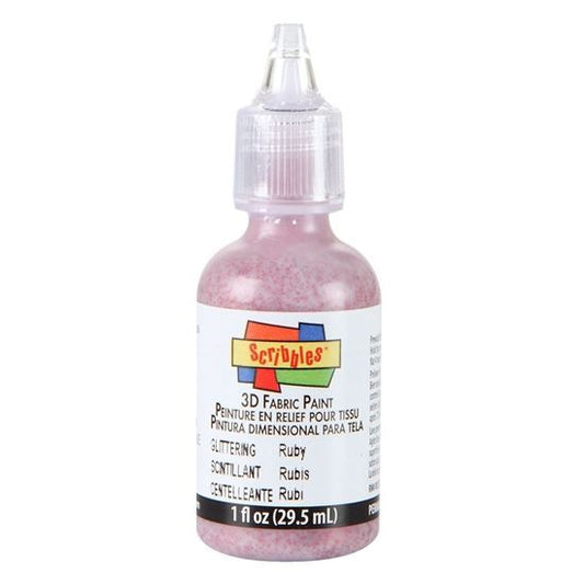 Picture of 54307 3D Fabric Paint Ruby 1 oz.