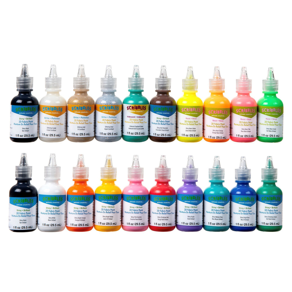 Picture of 26515 Shiny 3D Fabric Paint 20 Pack