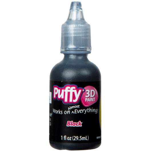 Picture of 26207 Puffy 3D Paint Shiny Black 1 oz.