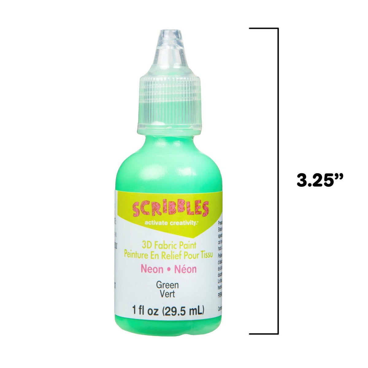Picture of 54358 3D Fabric Paint Neon Green 1 oz.