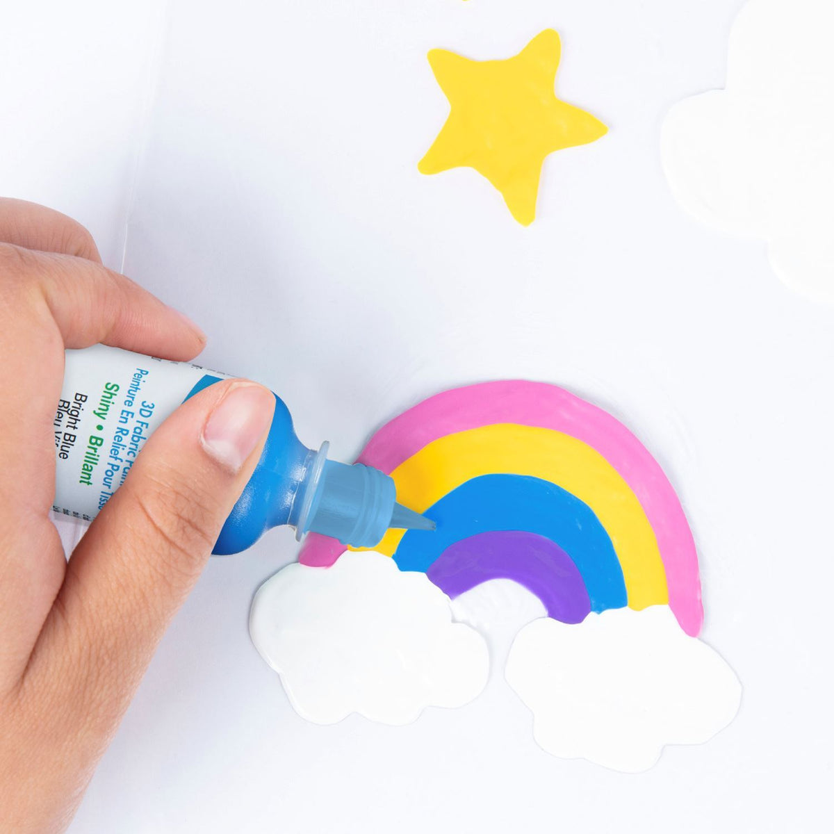 Picture of 54126 3D Fabric Paint Bright Blue 1 oz.