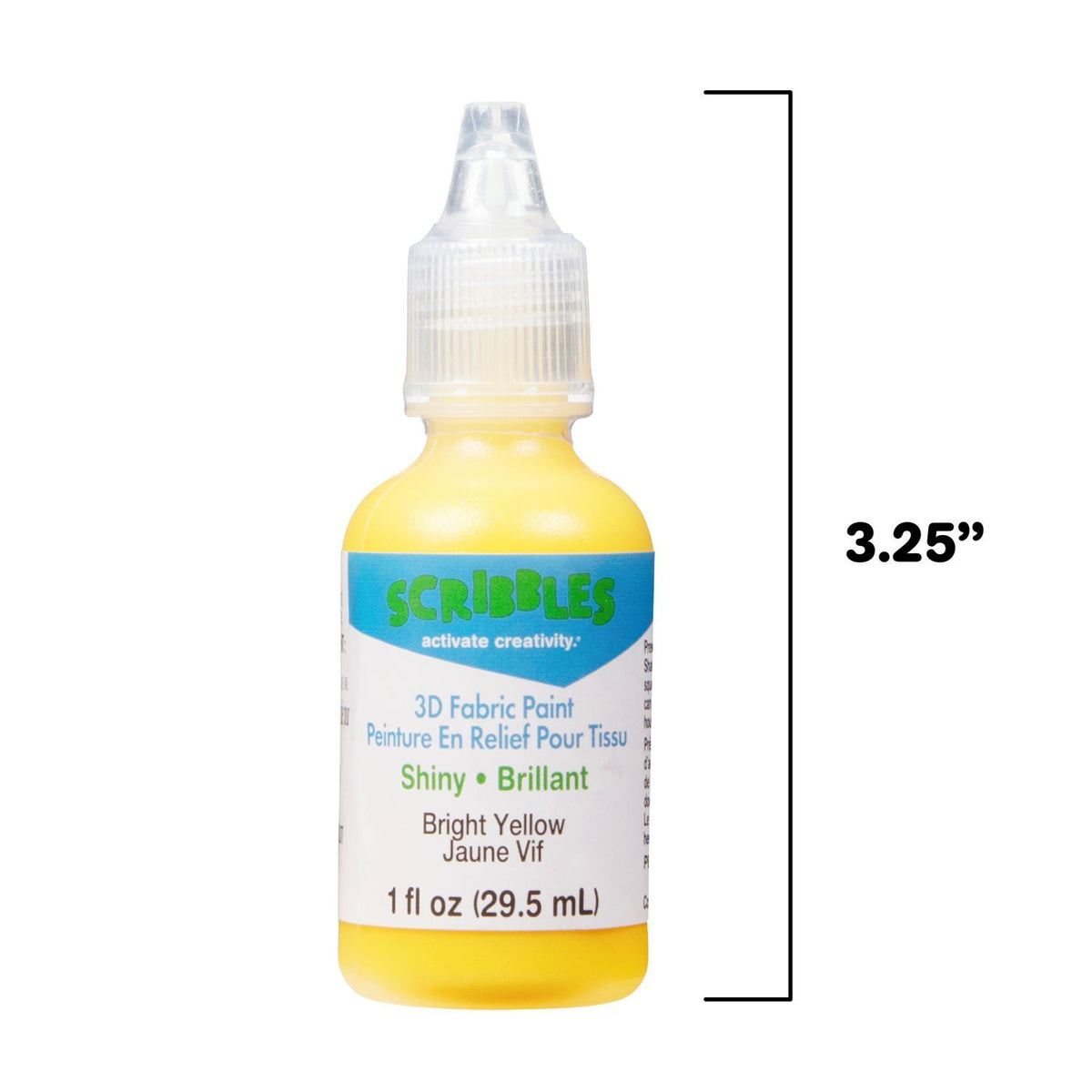 Picture of 54112 3D Fabric Paint Bright Yellow 1 oz.