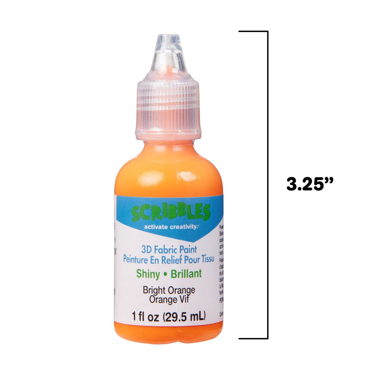 Picture of 54115 3D Fabric Paint Bright Orange 1 oz.