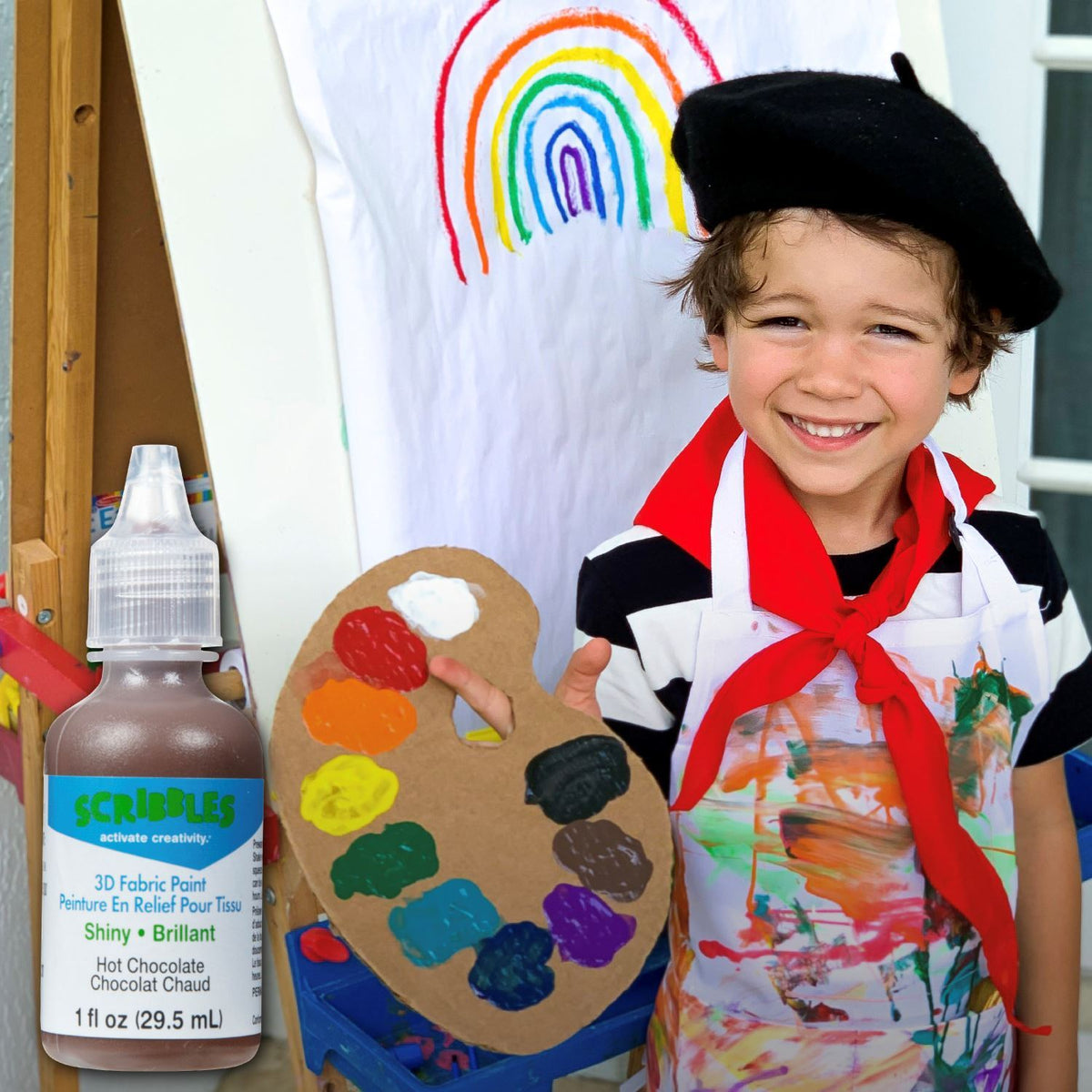 Picture of 11318 3D Fabric Paint Hot Chocolate 1 oz.