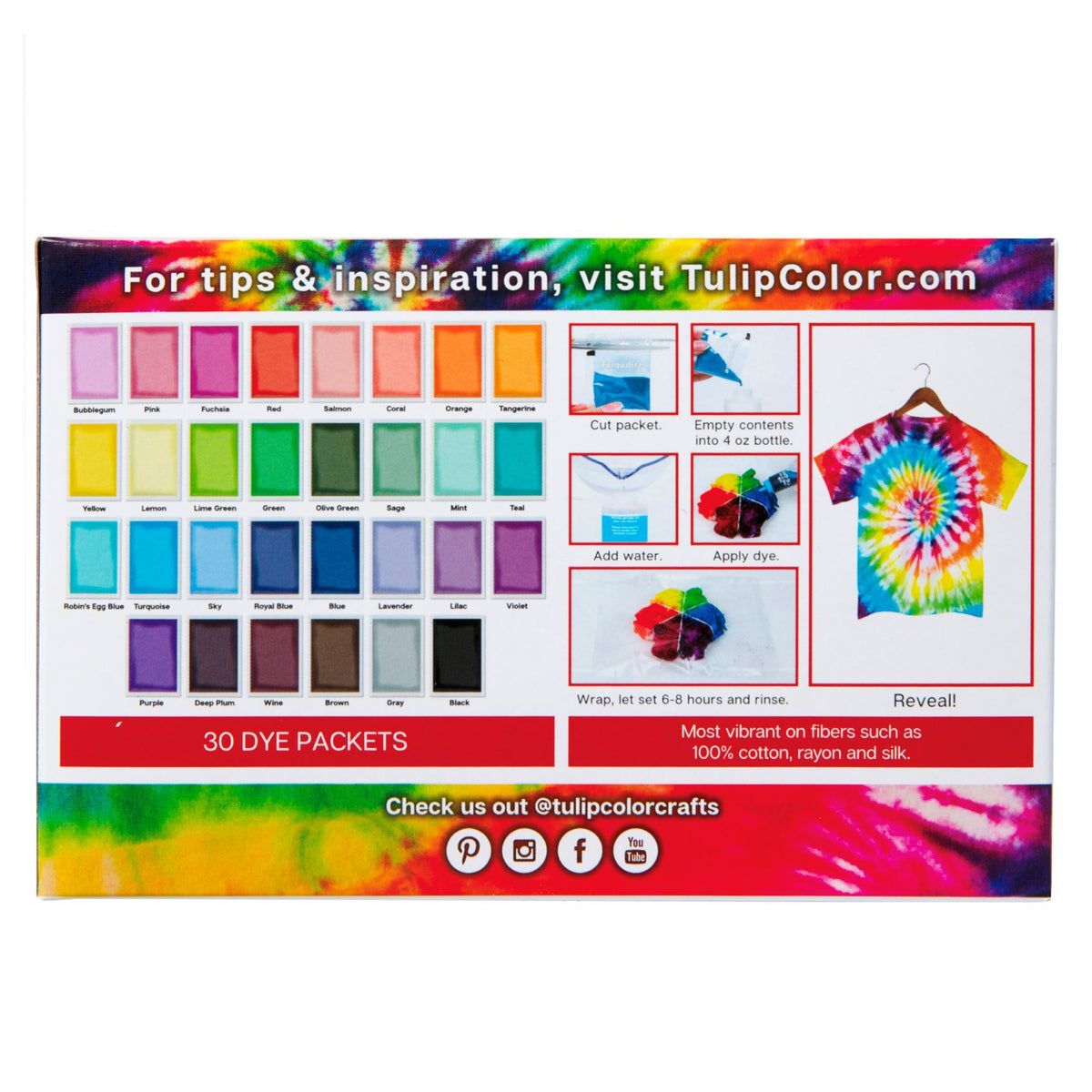 Picture of 47747 Tulip Tie-Dye Refills Color Wheel 30 Pack