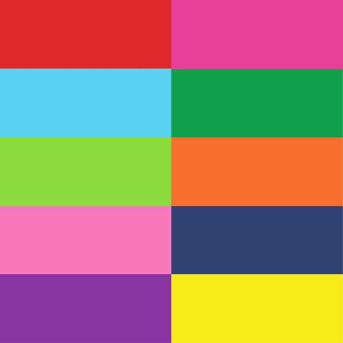 Picture of 48995                               CREATE BASICS 10PK RAINBOW REFILL 20PK            