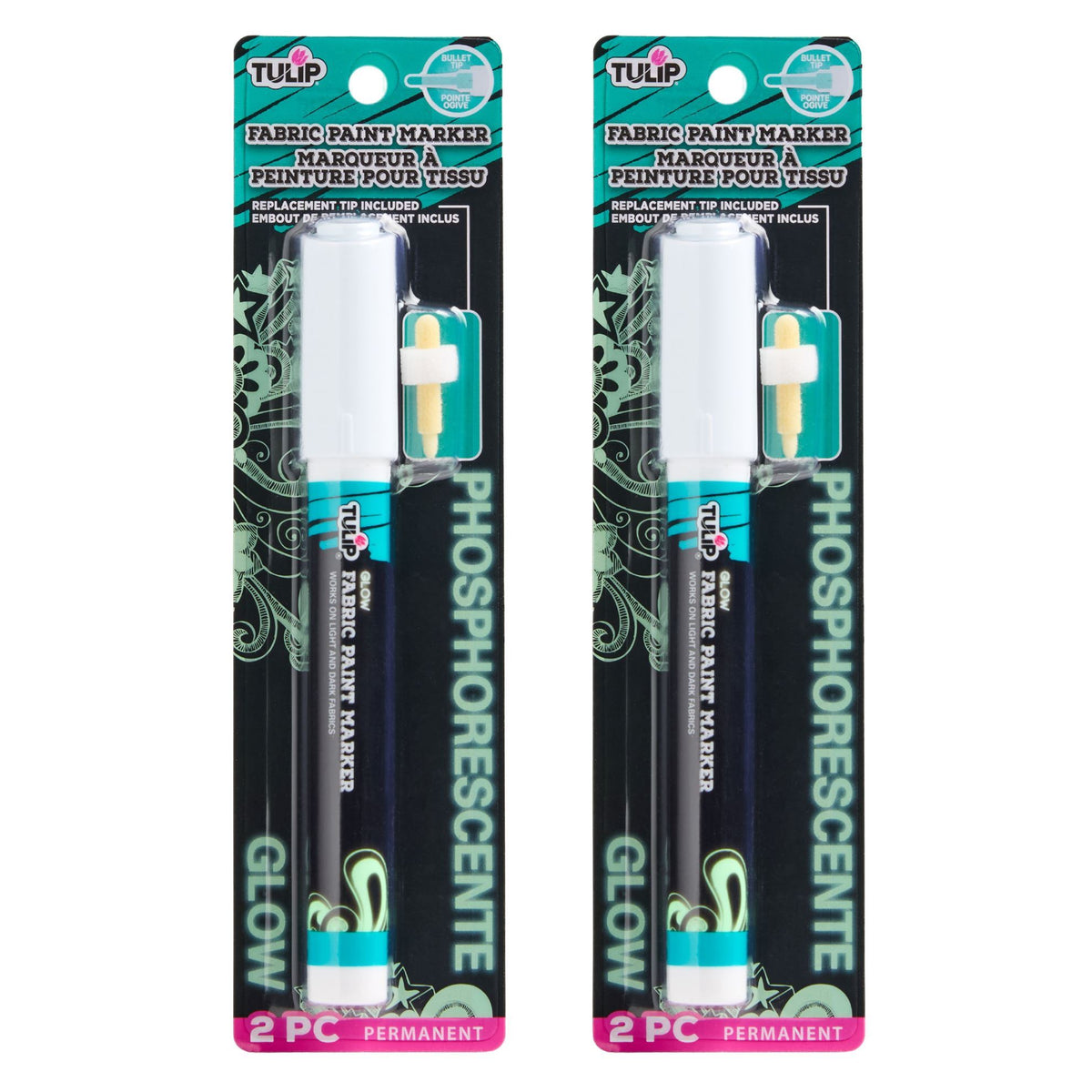Picture of 50012-1                             GLOW IN THE DARK FABRIC MARKER + NIB REPLACEMENT  