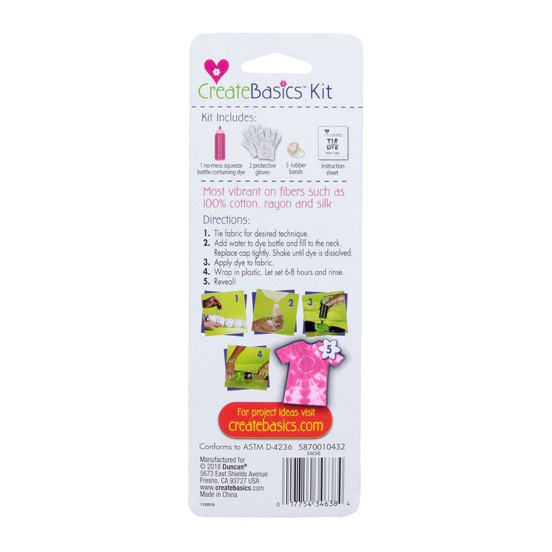 Picture of 32023 Create Basics 1 Color Tie Dye Kit, Fuchsia, Makes 4 fl oz