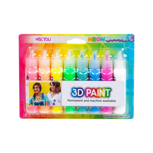 Picture of 37905 #BeYou 3D Paint, .75 fl oz Neon 8 Pack