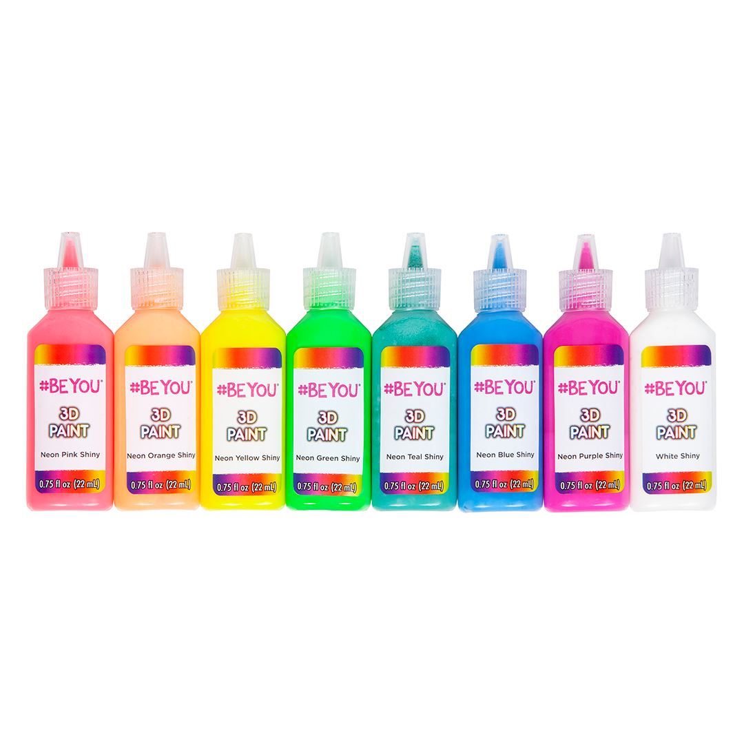 Picture of 37905 #BeYou 3D Paint, .75 fl oz Neon 8 Pack