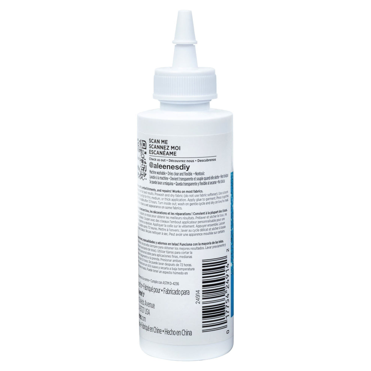 Picture of 48214                               ALEENE'S PERMANENT FABRIC GLUE 4OZ                