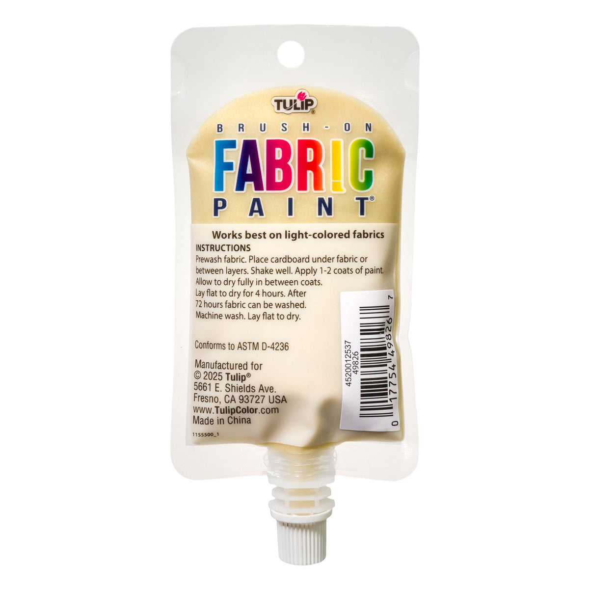 Picture of 49850 TULIP BRUSH-ON FABRIC PAINT - METALLIC GOLD